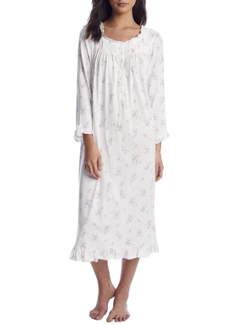 Eileen West COZY COTTAGE FLORAL KNIT NIGHTGOWN