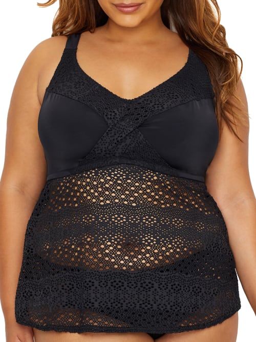 Plus Size Indie Wire-Free Layering Tankini Top