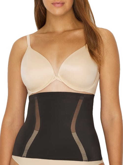 Tc Fine Intimates Middle Manager Waist Cincher In Black